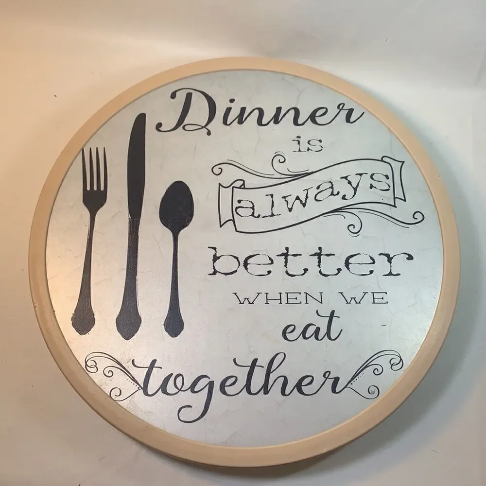 Turntable Dinner Is Always Better When We Eat